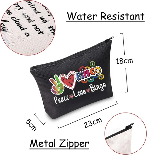 Vista 2 de JXGZSO B Caller Bag Lucky B Bag Peace Love B Funny B Player Casino Lover Regalo
