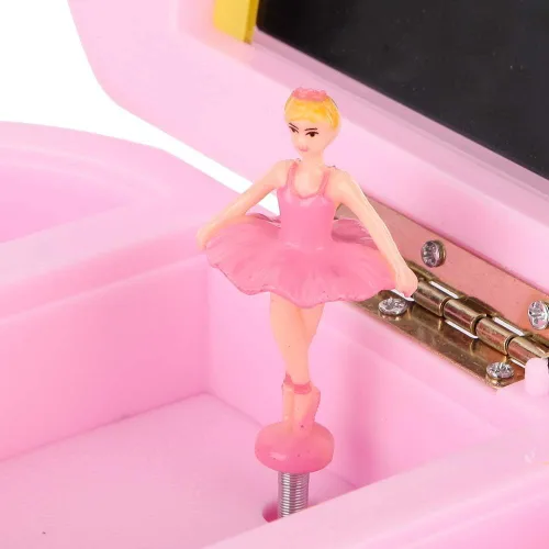 Vista 4 de Yosoo Caja de música bailarina caja de música con espejo para niñas 01