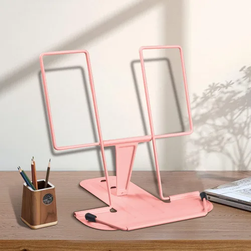 Vista 12 de Honagu Soporte para libros de lectura, soporte ajustable para libros, soporte para documentos, soporte resistente para recetas, libros de texto