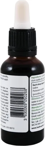 Vista 4 de 2.2% Solución de Yodo de Lugol 1 Fl Oz - 30 ml Ingredientes de Grado Farmacéutico Tercera Parte Testada Solución de Lugol Hecha con Yodo