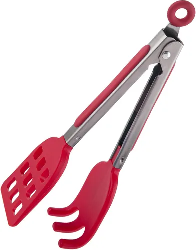 Vista 5 de Mini soporte de pinzas para gofres de fácil agarre, mango antideslizante, negro