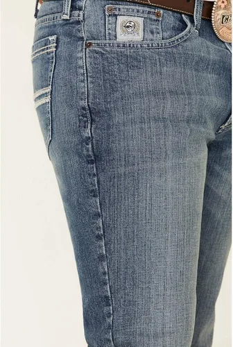 Vista 5 de Cinch Hombres Sliver Label Performance Stretch Slim Straight Jeans Indigo