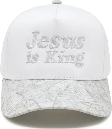 Vista 101 de Funky Junque Gorra de béisbol de 2 tonos para camionero adulto Misbehavin' - Leopardo/Beige