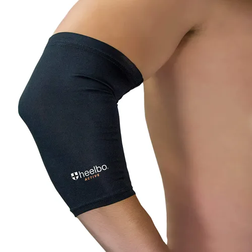 Vista 13 de Heelbo Manga de compresión de rodilla con fibras de cobre infundidas y tela transpirable para aliviar el dolor de rodilla, soporte de rodilla
