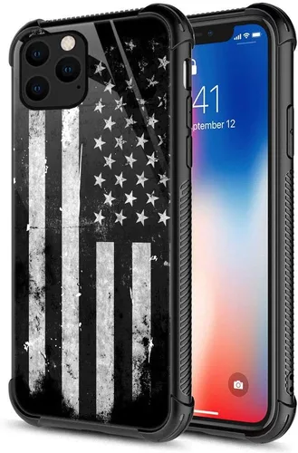 Vista 23 de ZHEGAILIAN Funda compatible con iPhone 12/12 Pro, funda de invasión de vaca alienígena OVNI, parte trasera de vidrio templado + funda protectora