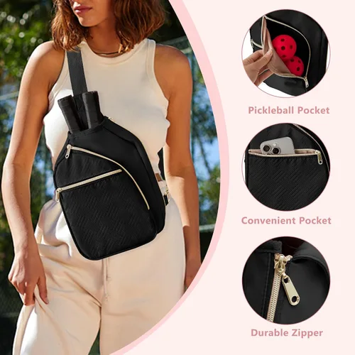 Vista 4 de Bolsa de pickleball para mujer - Bolsa de paleta con diseño de patente