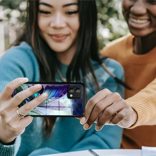Vista 377 de Funda para Motorola Moto G Stylus 5G 2021 de vidrio templado, funda negra con diseño de mujer negra africana para mujeres y hombres, antiarañazos, a