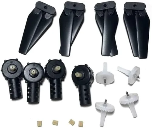 Vista 14 de Quadrotor Spare Parts Engines Motor Base Propellers Blades Frame Gears Accessories Kit for K3 E99 K3 Pro Rc Drone(100PCS Gear)