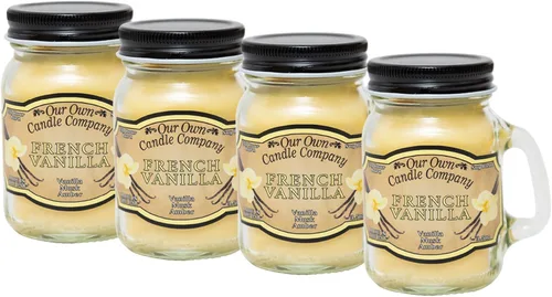 Vista 10 de Grandma's Kitchen - Mini vela perfumada en tarro Mason de Our Own Candle Company, 3.5 onzas (paquete de 4)