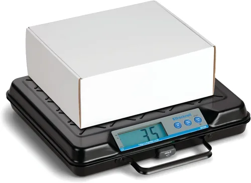 Vista 2 de Brecknell GP250 Báscula electrónica portátil para banco, capacidad de 250 libras, plataforma de 12 x 10