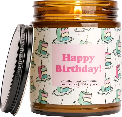 Vista 21 de Moonlight Makers - Vela de feliz cumpleaños, "Go Shawty It’s Sherbert Day", lindos regalos de cumpleaños para amigos, vela divertida