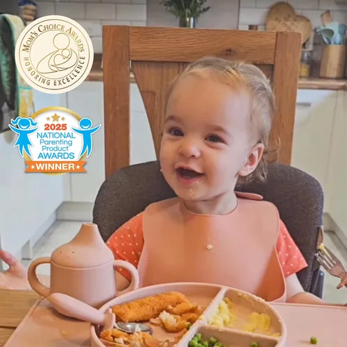 Vista 3 de Moonkie Vasos pequeños para bebés Taza abierta de silicona para bebés + taza para bebés Juego de tazas de entrenamiento para bebés de 4 meses