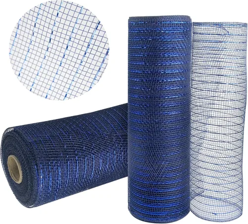 Vista 5 de 2 rollos de cinta de malla verde manzana decorativa de 10 pulgadas x 30 pies, rollos de malla de poli verde lima para suministros de corona DIY