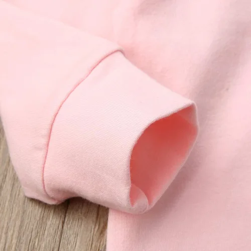 Vista 4 de Conjunto de ropa para bebé niño con capucha para otoño e invierno, pantalones de género neutro de manga larga