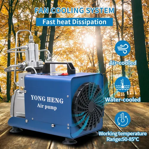 Vista 4 de YONG HENG 4500Psi/30Mpa/Bomba de compresor de aire de alta presión, pantalla LCD, bomba de compresor de aire Pcp, versión de parada automática