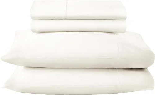 Vista 11 de Juego de sábanas de 100% algodón orgánico tamaño individual - Sábanas certificadas GOTS con bolsillo profundo, 500 hilos, tejido de sarga suave que