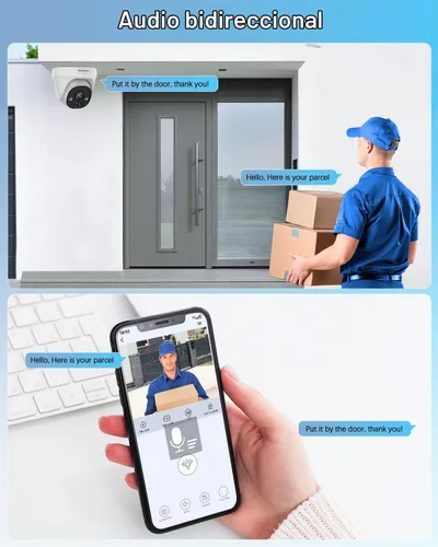 Vista 5 de sistema atado con alambre de la cámara de seguridad 4K POE, sistemas