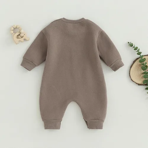 Vista 5 de MERSARIPHY Mameluco de manga larga para bebé, niña y niño, mameluco de una pieza para otoño e invierno