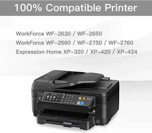 Vista 2 de BeOne Cartuchos de tinta remanufacturados de repuesto para Epson 220XL 220 XL T220 T220XL para usar con impresora Workforce WF-2630 WF-2650 WF-2660