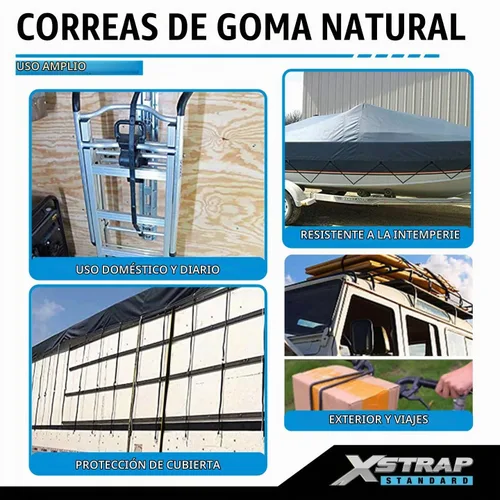 Vista 2 de XSTRAP STANDARD Paquete de 20 cuerdas elásticas 100% EPDM de 15 pulgadas
