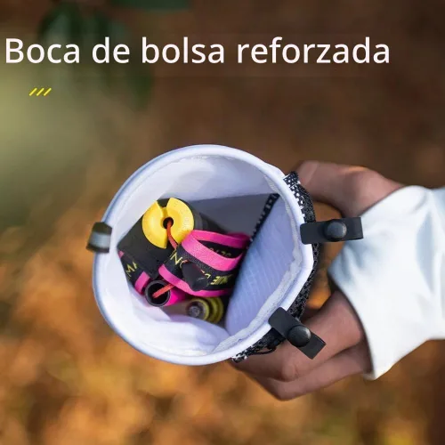 Vista 5 de Bolsa de almacenamiento para bastones de senderismo, impermeable y ligera, no se deforma fácilmente, adecuada para correr, chaleco de hidratación