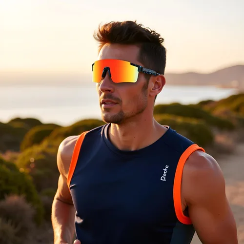 Vista 3 de MALIDAK Gafas de sol deportivas para hombres y mujeres, jóvenes, gafas de sol de béisbol, protección UV400, gafas de ciclismo para hombres