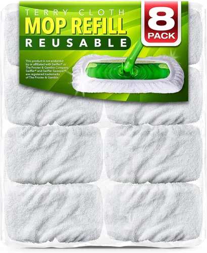 Vista 11 de VanDuck - Almohadillas reutilizables 100% algodón para barredora Swiffer (2 unidades)