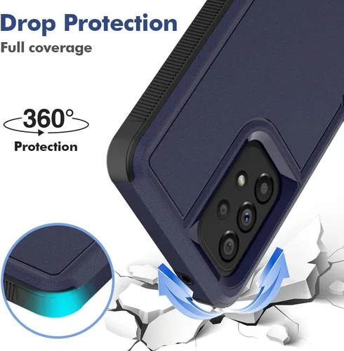 Vista 219 de Jeylly Compatible con Samsung Galaxy A22 5G Funda, Funda Samsung A22 5G con 2pcs protectores de pantalla de vidrio templado