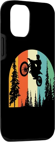 Vista 3 de iPhone 15 Retro Dirt Bike Supermoto Biker - Vintage Mx Motocross Case