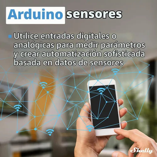 Vista 5 de Shelly Plus Uni Módulo inteligente operado por Wi-Fi y Bluetooth con contactos secos Automatización del hogar Compatible con Alexa y Google