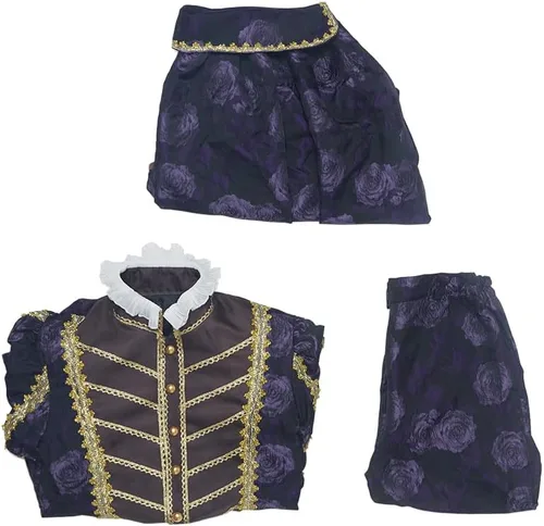 Vista 7 de Victorian Costume Men Rococo Costume Suit Jacket Vest Prince Cosplay Halloween