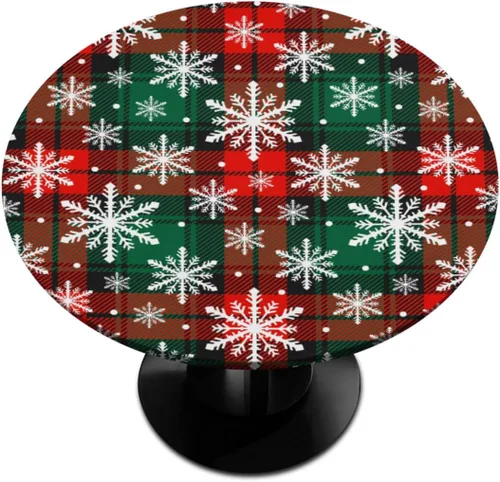 Vista 54 de Pardick Mantel redondo ajustable con diseño de flores color verde azulado, con diseño de mandala, con elástico, impermeable, lavable