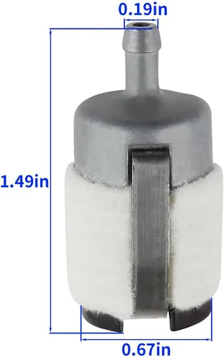 Vista 6 de Kit de filtro de combustible de gasolina de 4 tamaños, 2 pies, tubería de tubería, tubería de gasolina, kit de filtro de combustible para motosierra