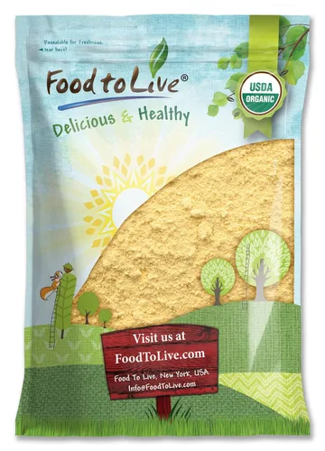 Vista 9 de Food to Live Food to Live Harina de garbanzos orgánica sin gluten, 8 onzas sin OMG, granos de garbanzos secos finamente molidos, vegano, kosher, a