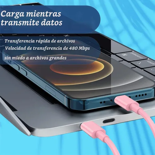 Vista 5 de Kit de cable adaptador de carga multiUSB, caja de cable de dispositivo C a iOS, juego de conversión USB A y tipo C a dispositivo micro macho/tipo