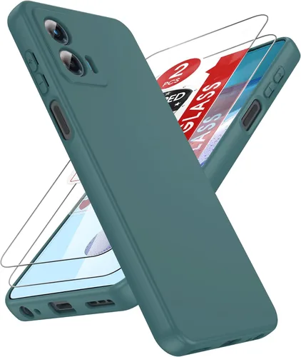 Vista 209 de LeYi Funda para Motorola Moto G Play 4G 2024: Funda para Moto G Play 4G 2024 con funda delgada y antiarañazos, silicona líquida a prueba de golpes