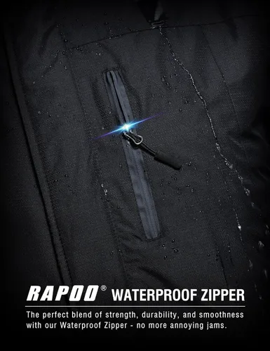 Vista 5 de Chaqueta de esquí de invierno para hombre, chaqueta de lluvia impermeable a prueba de viento
