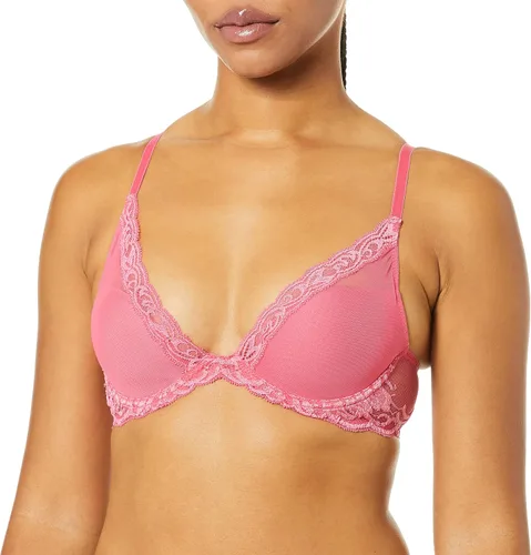 Vista 43 de Natori - Sujetador de encaje para mujer con inmersión, diseño de plumas Cafe