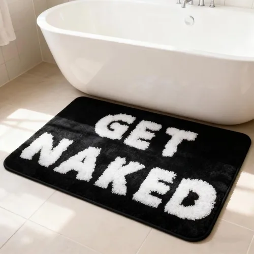 Vista 15 de Hi Space Alfombra de baño de 31.5 x 19.7 pulgadas, antideslizante, lavable a máquina, suave, absorbente, bonita, alfombra de baño de felpa
