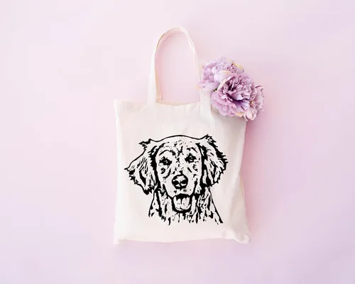 Vista 5 de Pet Studio Art Bolsa de mano para perros, Golden retriever
