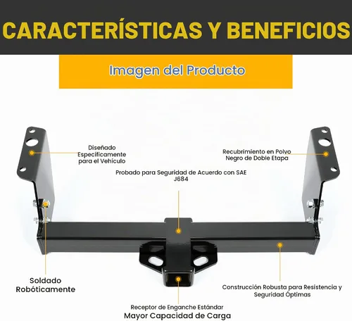 Vista 3 de Receptor de enganche de remolque clase 3 de 2 pulgadas compatible con Ford Ranger 1983-2011 y Mazda B2300 B3000 B4000 Pickup 1994-2009