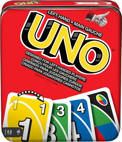 Vista 11 de Mattel Games Juego de cartas UNO para niños, adultos y noches y fiestas familiares, viajes y vacaciones, baraja accesible y personalizable