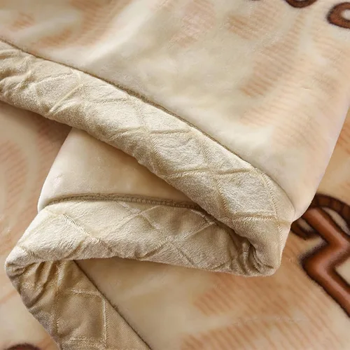 Vista 6 de LGYKUMEG - Manta de visón coreana de 59x79 pulgadas, manta suave y cálida de felpa sedosa - Manta reversible de 2 capas Raschel para cama individual