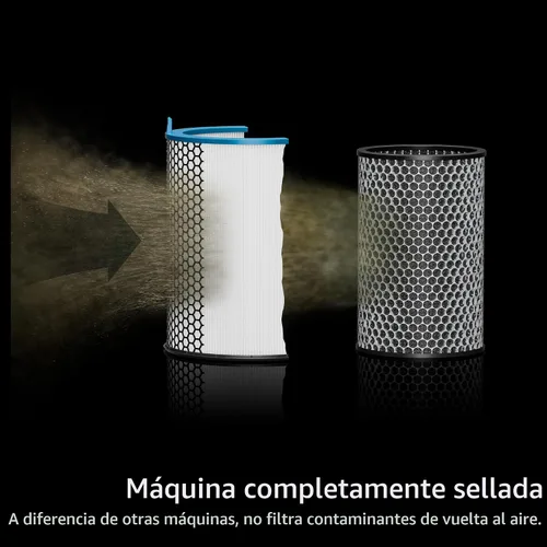 Vista 6 de Dyson Hushjet - Purificador compacto, diseñado para purificación de aire potente, silenciosa, para toda la habitación, hogares con mascotas