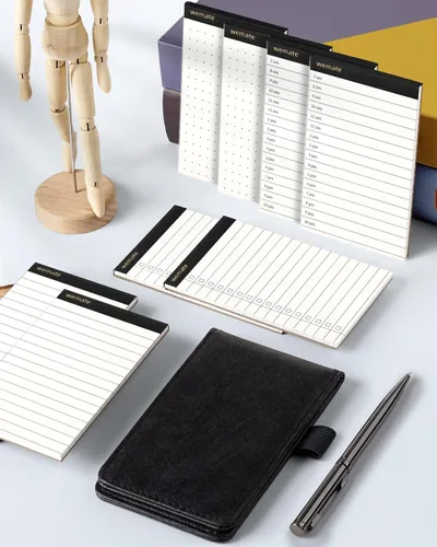 Vista 5 de WEMATE Juego de 10 Piezas de Soportes Pequeños para Bloc de Notas, Cuaderno de Bolsillo - Incluye Mini Soporte para Bloc de Notas de Bolsillo con 8