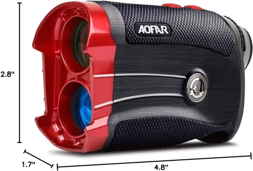 Vista 8 de AOFAR GX-2S Rangefinder for Golf & Hunting with Slope and Angle Switch, Flag-Lock with Vibration, Horizontal Distance, 600/1000 Yards Distance