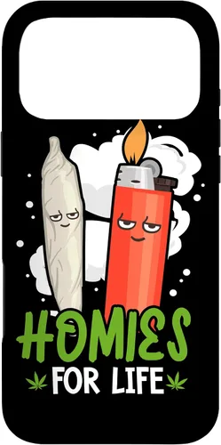 Vista 22 de Homies for Life Marijuana Weed Cannabis 420 - Carcasa para iPhone 17
