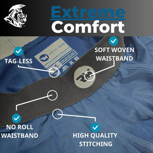 Vista 5 de Real Men D Pouch - Pantalones de compresión para hombre, leggings para hombre, pantalones de yoga, medias, capa base para hombres clima frío