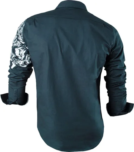 Vista 157 de JZS041, camisa de vestir de manga larga para hombre