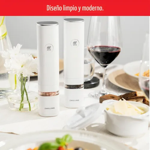 Vista 9 de ZWILLING Enfinigy - Molinillo eléctrico para sal/pimienta, color blanco